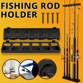 Fishing Rod Rack Vertical Holder Horizontal Wall Mount Boat Pole Stand Storage