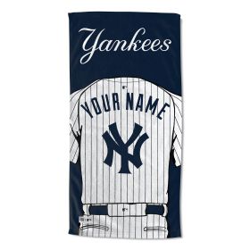 [Personalization Only] New York Yankees "Jersey" Personalized Beach Towel