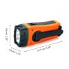 Hand Crank FM Radio Solar Portable Power Bank Charger LED FlashLight Outdoor Tool Camping Survival Flashlight Power Bank 3XUE