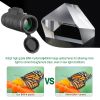 40x40 HD Optical Monocular Telescope w/ FMC Lens Low Light Vision Scope Phone Holder Tripod Compass