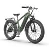 AOSTIRMOTOR New Pattern King 26" 1000W Electric Bike 26in Fat Tire 52V15AH Removable Lithium Battery for Adults KING