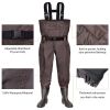 Sunocity Chest Fishing Waders for Men Women with Boots Waterproof, Nylon Chest Wader with PVC Boots & Hanger